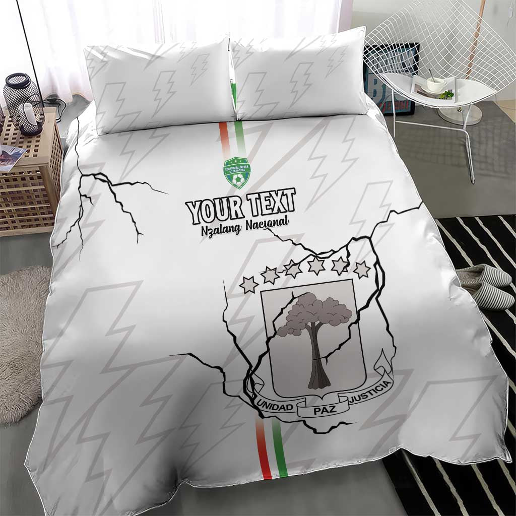 Custom Equatorial Guinea Football Bedding Set Go Champions - White Version