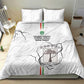 Custom Equatorial Guinea Football Bedding Set Go Champions - White Version