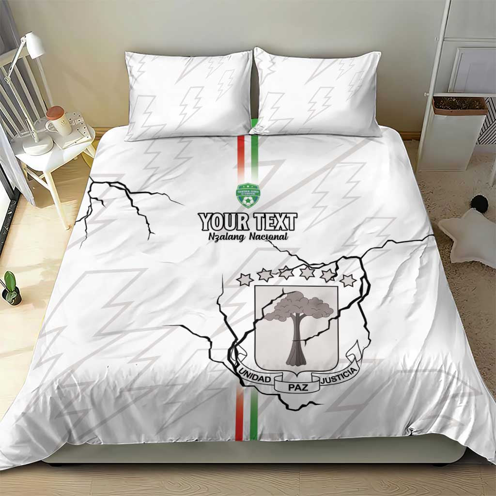 Custom Equatorial Guinea Football Bedding Set Go Champions - White Version