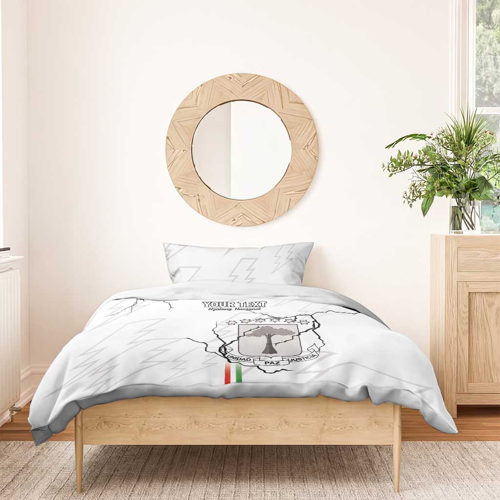 Custom Equatorial Guinea Football Bedding Set Go Champions - White Version