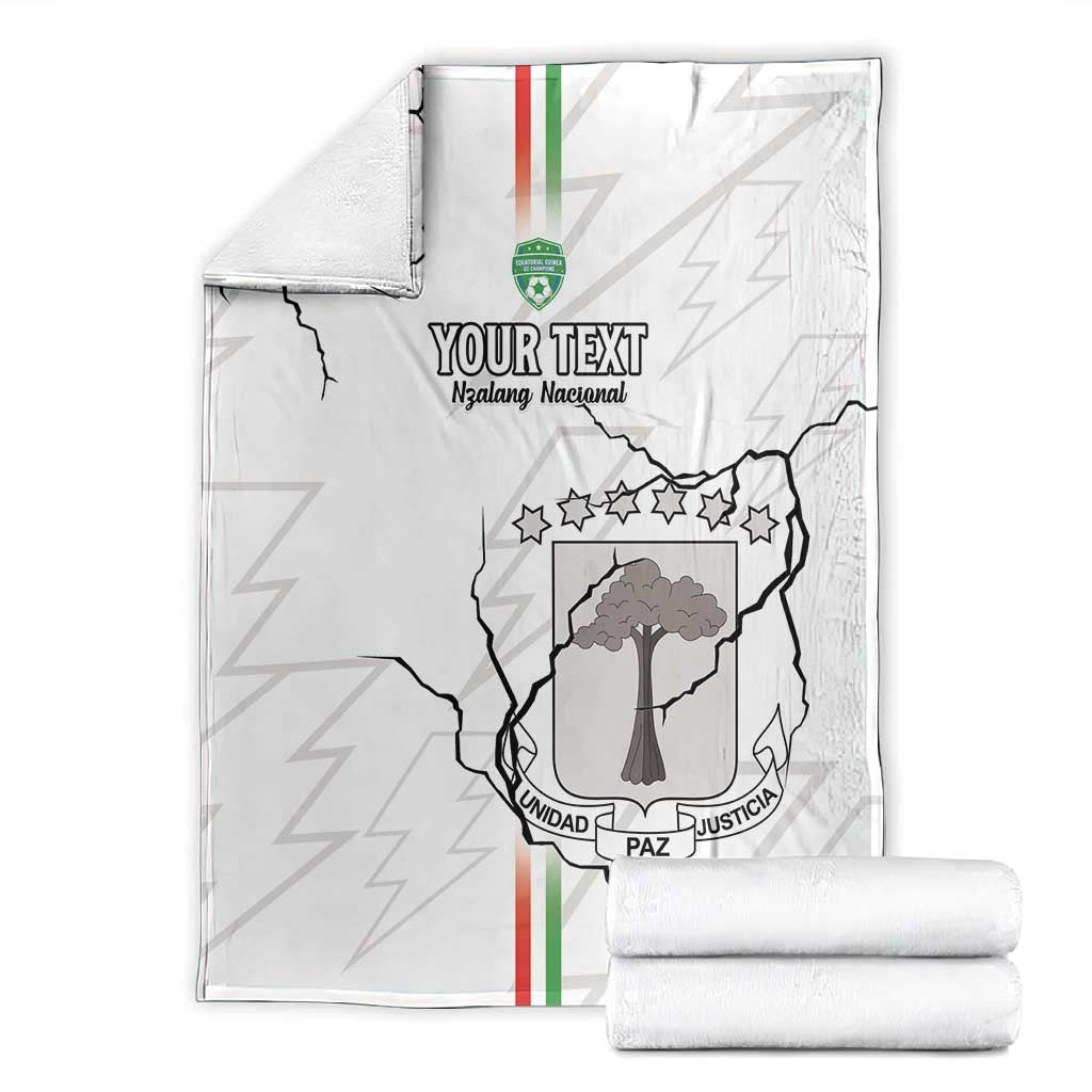 Custom Equatorial Guinea Football Blanket Go Champions - White Version