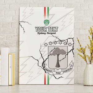 Custom Equatorial Guinea Football Canvas Wall Art Go Champions - White Version