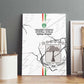 Custom Equatorial Guinea Football Canvas Wall Art Go Champions - White Version