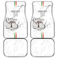 Custom Equatorial Guinea Football Car Mats Go Champions - White Version
