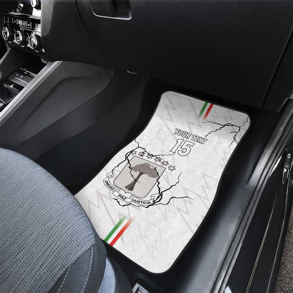 Custom Equatorial Guinea Football Car Mats Go Champions - White Version