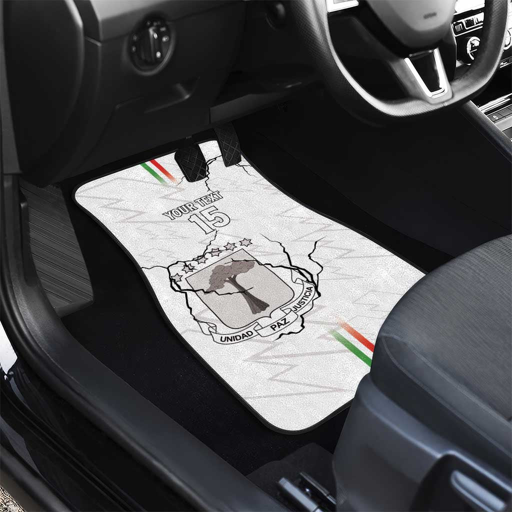 Custom Equatorial Guinea Football Car Mats Go Champions - White Version