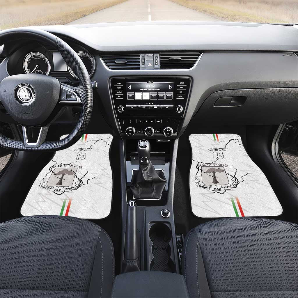 Custom Equatorial Guinea Football Car Mats Go Champions - White Version