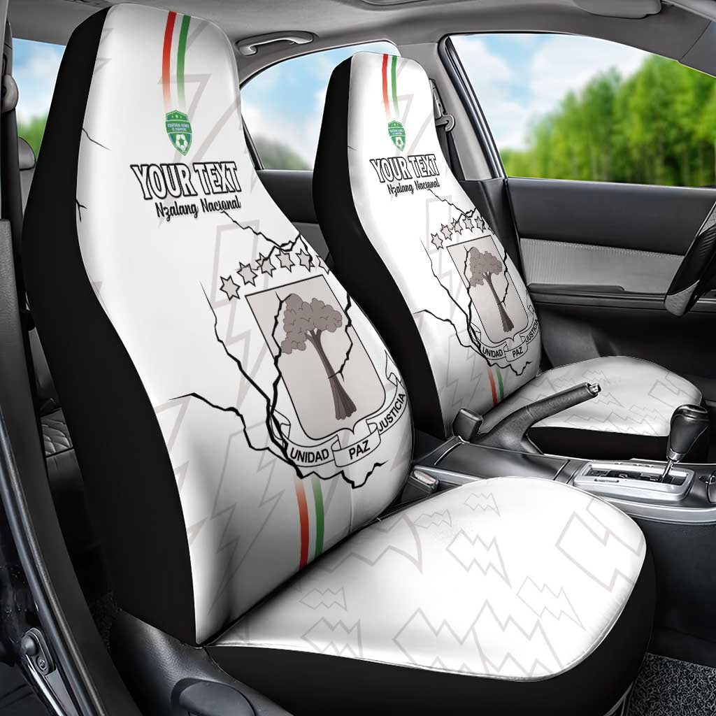 Custom Equatorial Guinea Football Car Seat Cover Go Champions - White Version