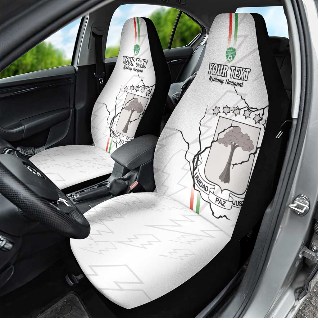 Custom Equatorial Guinea Football Car Seat Cover Go Champions - White Version