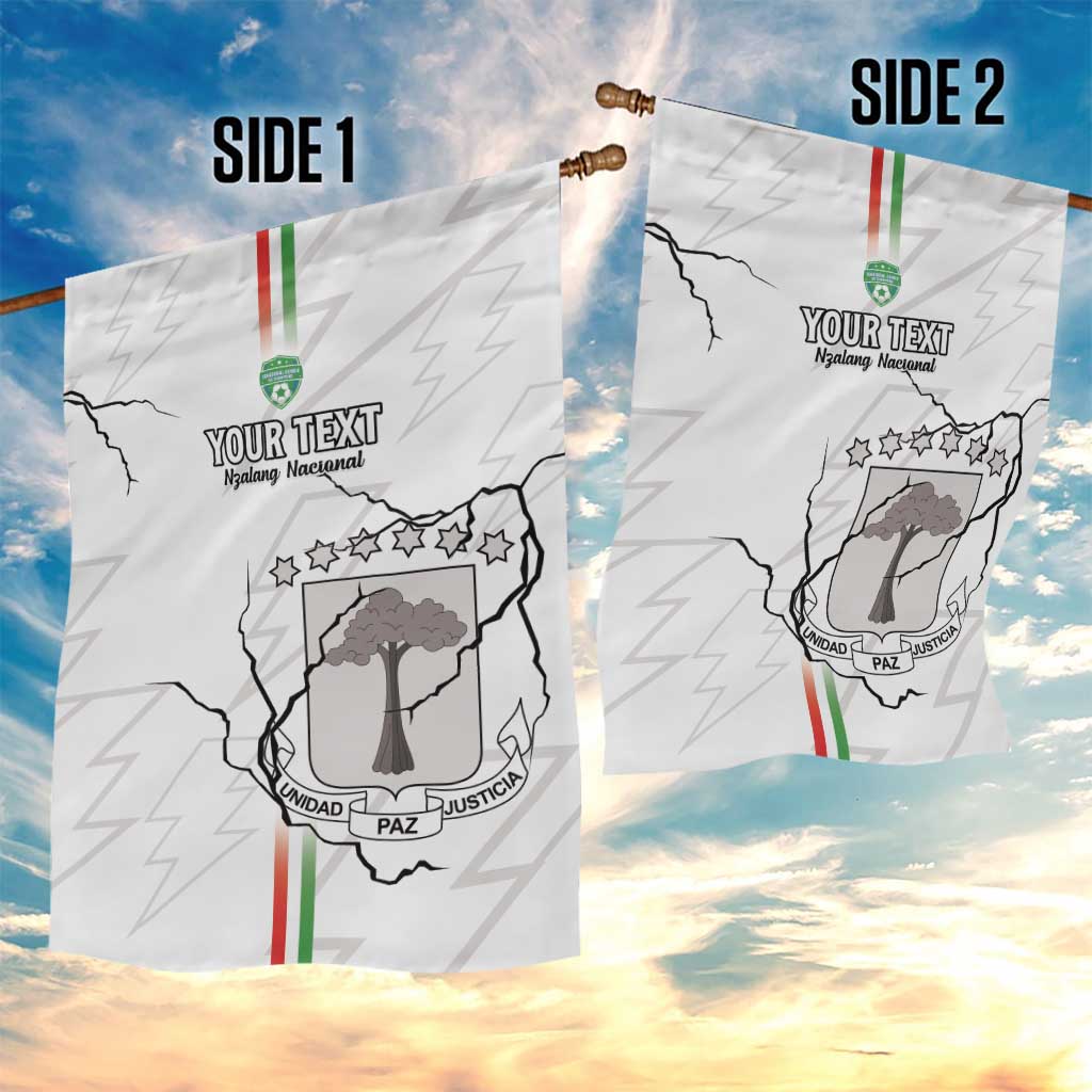 Custom Equatorial Guinea Football Garden Flag Go Champions - White Version