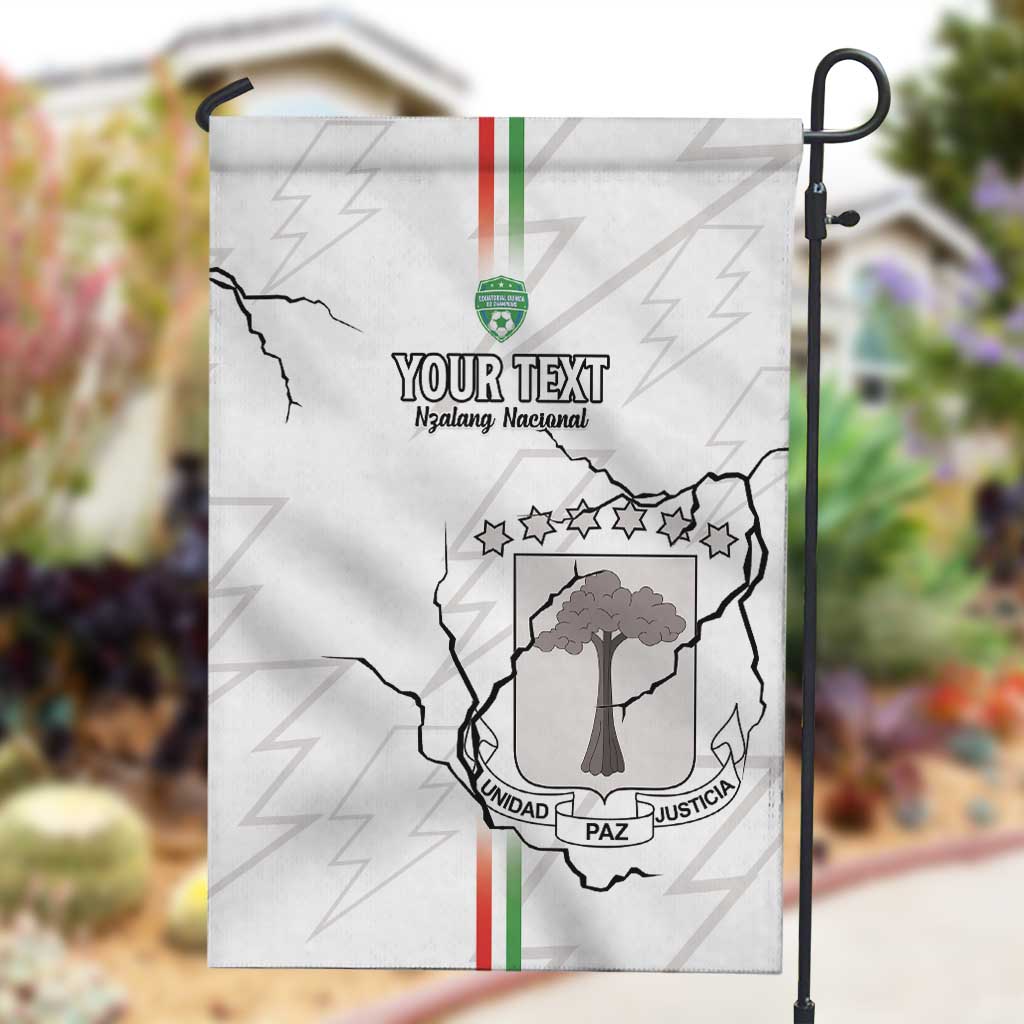 Custom Equatorial Guinea Football Garden Flag Go Champions - White Version