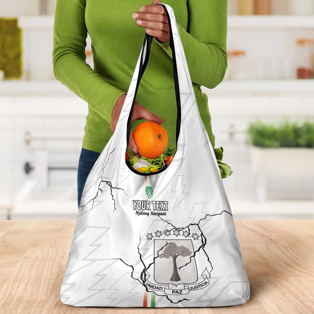 Custom Equatorial Guinea Football Grocery Bag Go Champions - White Version