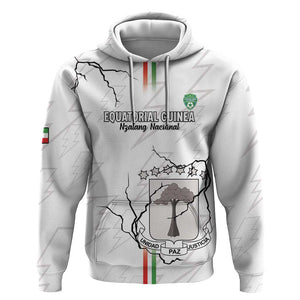 Custom Equatorial Guinea Football Hoodie Go Champions - White Version