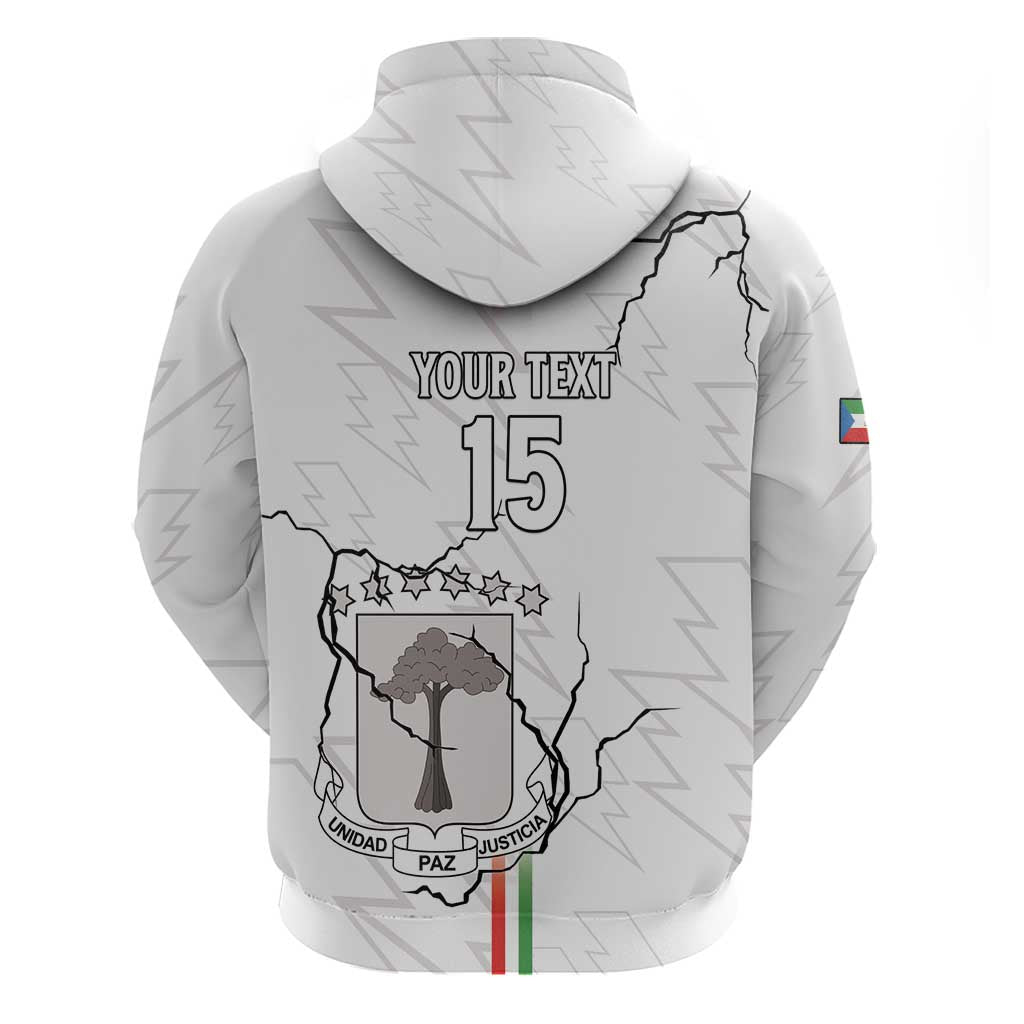 Custom Equatorial Guinea Football Hoodie Go Champions - White Version