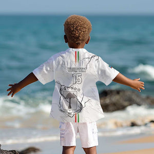 Custom Equatorial Guinea Football Kid Hawaiian Shirt Go Champions - White Version