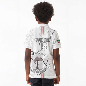 Custom Equatorial Guinea Football Kid Polo Shirt Go Champions - White Version