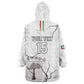 Custom Equatorial Guinea Football Kid Wearable Blanket Hoodie Go Champions - White Version