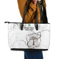 Custom Equatorial Guinea Football Leather Tote Bag Go Champions - White Version