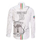 Custom Equatorial Guinea Football Long Sleeve Button Shirt Go Champions - White Version
