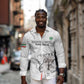 Custom Equatorial Guinea Football Long Sleeve Button Shirt Go Champions - White Version