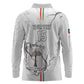 Custom Equatorial Guinea Football Long Sleeve Polo Shirt Go Champions - White Version