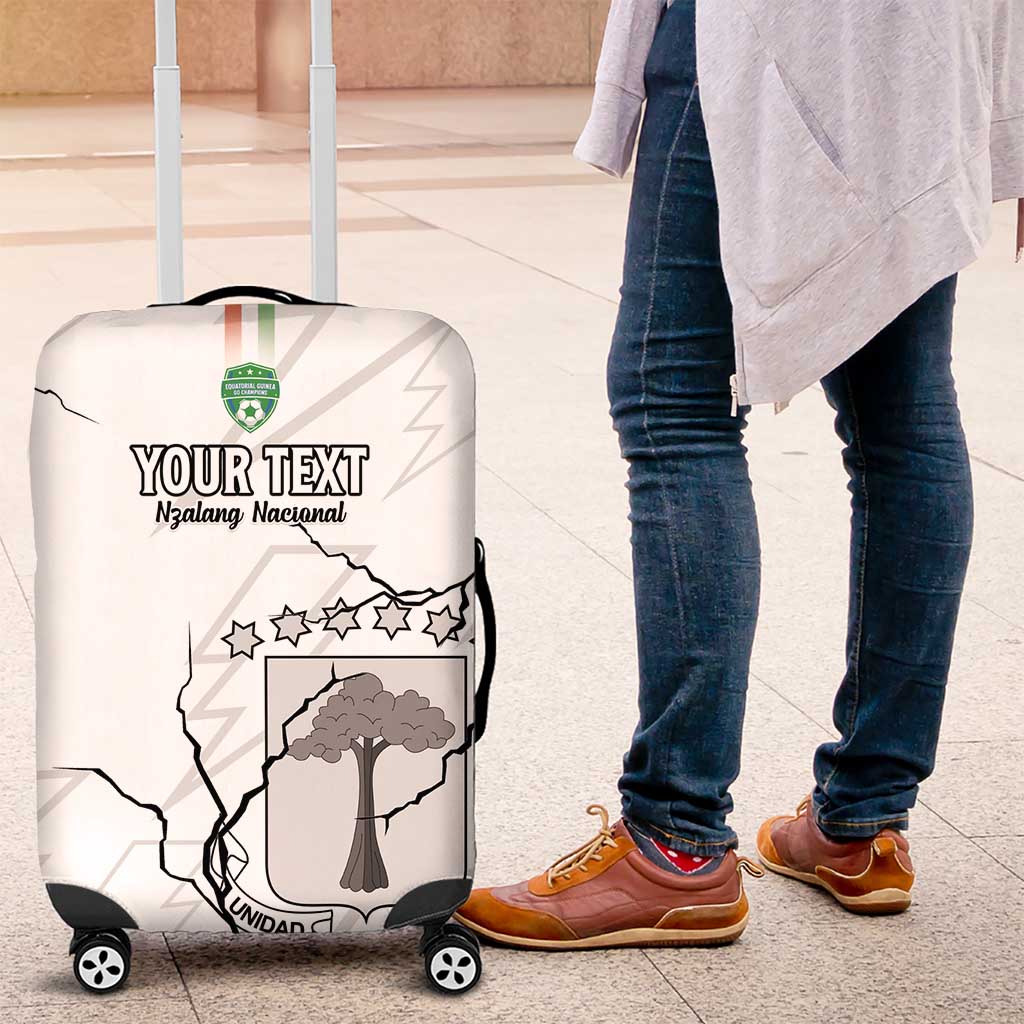 Custom Equatorial Guinea Football Luggage Cover Go Champions - White Version