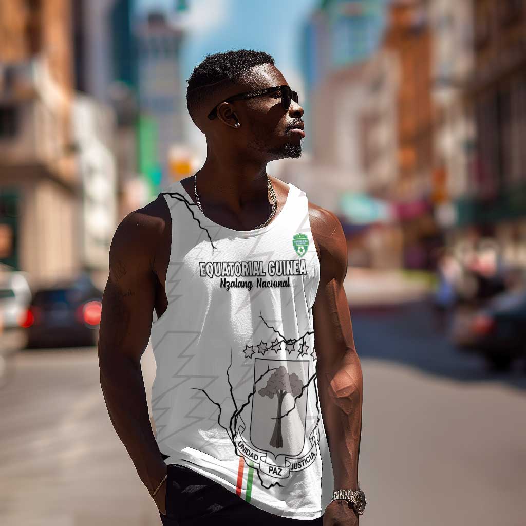 Custom Equatorial Guinea Football Men Tank Top Go Champions - White Version