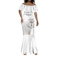 Custom Equatorial Guinea Football Mermaid Dress Go Champions - White Version