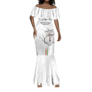 Custom Equatorial Guinea Football Mermaid Dress Go Champions - White Version