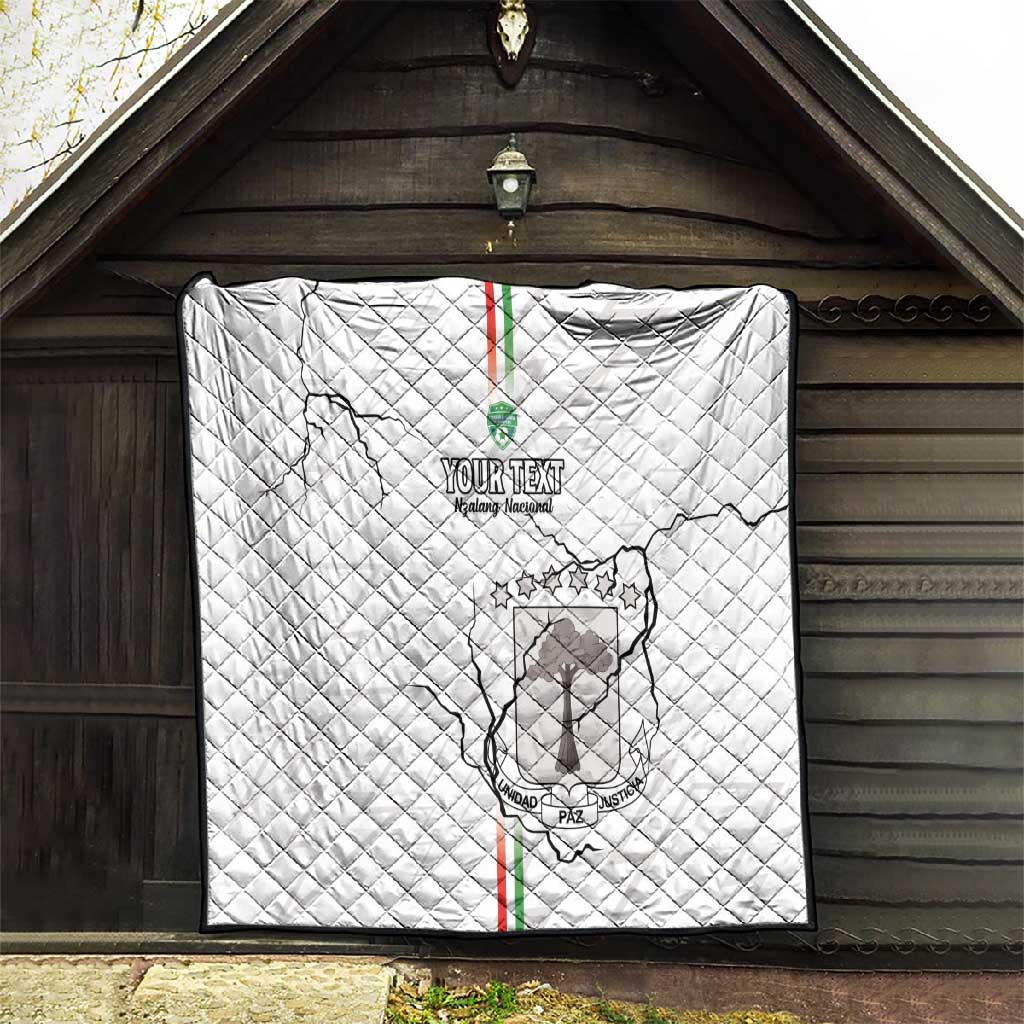 Custom Equatorial Guinea Football Quilt Go Champions - White Version