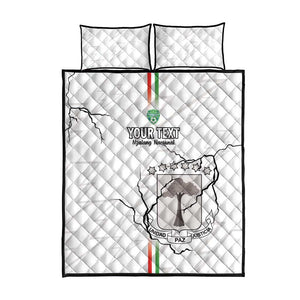 Custom Equatorial Guinea Football Quilt Bed Set Go Champions - White Version
