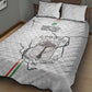 Custom Equatorial Guinea Football Quilt Bed Set Go Champions - White Version