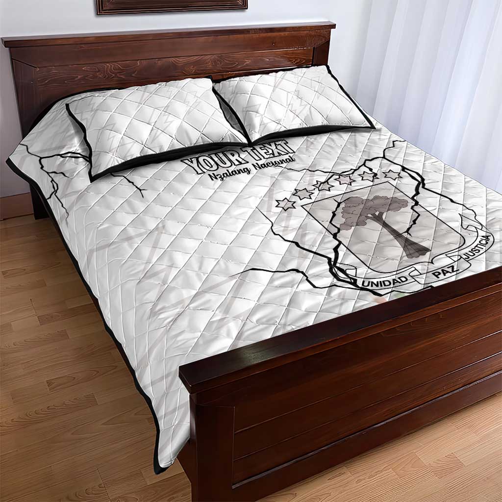 Custom Equatorial Guinea Football Quilt Bed Set Go Champions - White Version