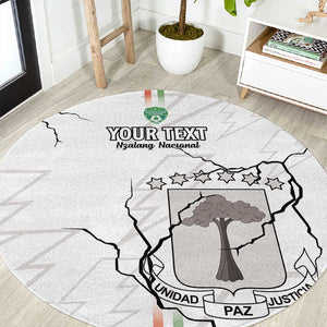 Custom Equatorial Guinea Football Round Carpet Go Champions - White Version