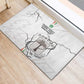 Custom Equatorial Guinea Football Rubber Doormat Go Champions - White Version
