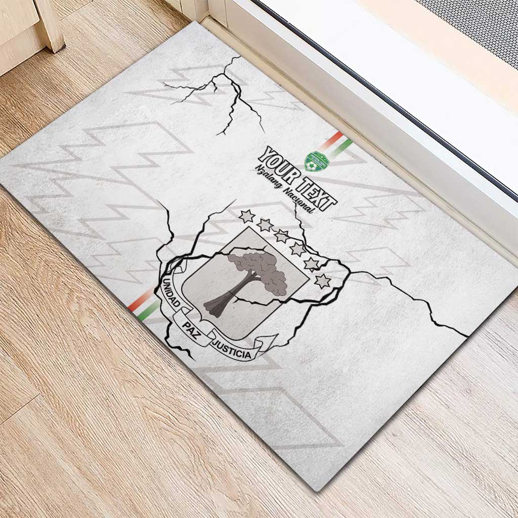 Custom Equatorial Guinea Football Rubber Doormat Go Champions - White Version