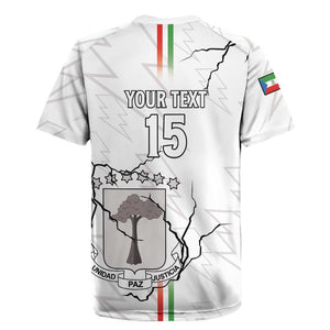 Custom Equatorial Guinea Football Rugby Jersey Go Champions - White Version