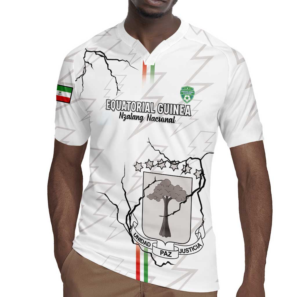 Custom Equatorial Guinea Football Rugby Jersey Go Champions - White Version