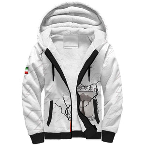 Custom Equatorial Guinea Football Sherpa Hoodie Go Champions - White Version
