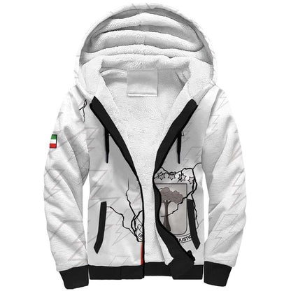 Custom Equatorial Guinea Football Sherpa Hoodie Go Champions - White Version