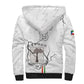 Custom Equatorial Guinea Football Sherpa Hoodie Go Champions - White Version