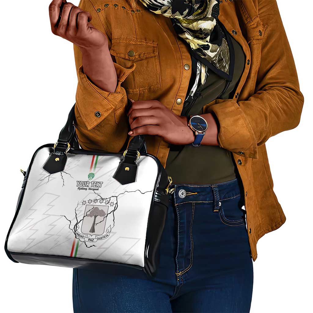 Custom Equatorial Guinea Football Shoulder Handbag Go Champions - White Version