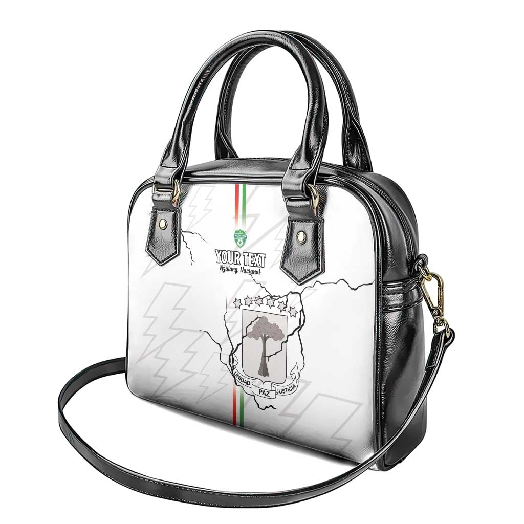 Custom Equatorial Guinea Football Shoulder Handbag Go Champions - White Version