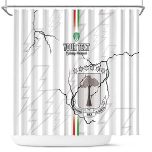 Custom Equatorial Guinea Football Shower Curtain Go Champions - White Version
