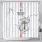 Custom Equatorial Guinea Football Shower Curtain Go Champions - White Version