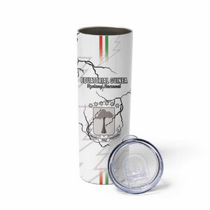 Custom Equatorial Guinea Football Skinny Tumbler Go Champions - White Version