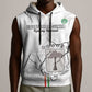 Custom Equatorial Guinea Football Sleeveless Hoodie Go Champions - White Version - African Pride