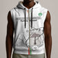 Custom Equatorial Guinea Football Sleeveless Zip Hoodie Go Champions - White Version - African Pride