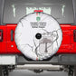 Custom Equatorial Guinea Football Spare Tire Cover Go Champions - White Version