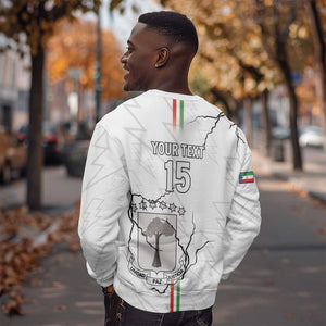 Custom Equatorial Guinea Football Sweatshirt Go Champions - White Version